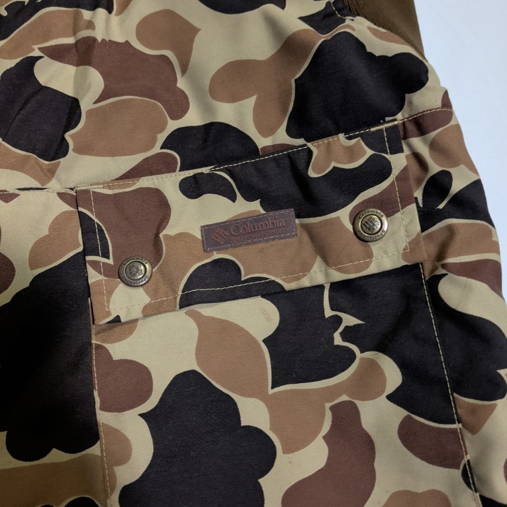 Vintage Columbia Sportswear Bibs Mens Size M Camo Insulated Hunting Overalls - Picture 4 of 13